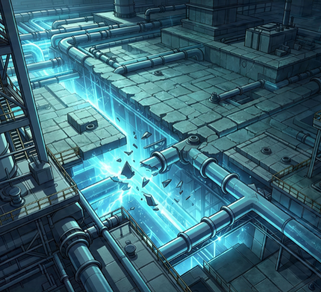 Blind Maze Pipe Connector